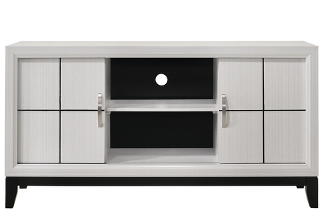 Akerson Chalk White 55" TV Stand - Luna Furniture