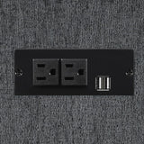 Bahrain Charcoal 6-Piece Upholstered Motion Sectional from Coaster - Luna Furniture