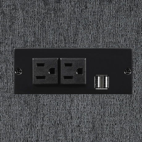 Bahrain Charcoal 6-Piece Upholstered Motion Sectional from Coaster - Luna Furniture