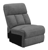 Bahrain Modular Sectional Armless Chair Charcoal from Coaster - Luna Furniture