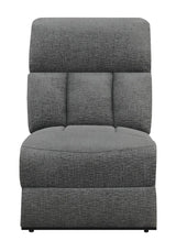 Bahrain Modular Sectional Armless Chair Charcoal from Coaster - Luna Furniture