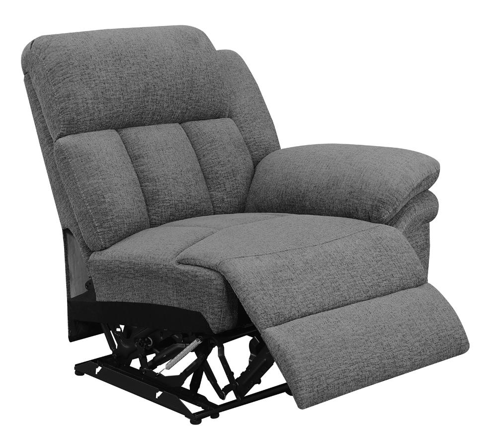 Bahrain Modular Sectional RAF Recliner Charcoal from Coaster - Luna Furniture