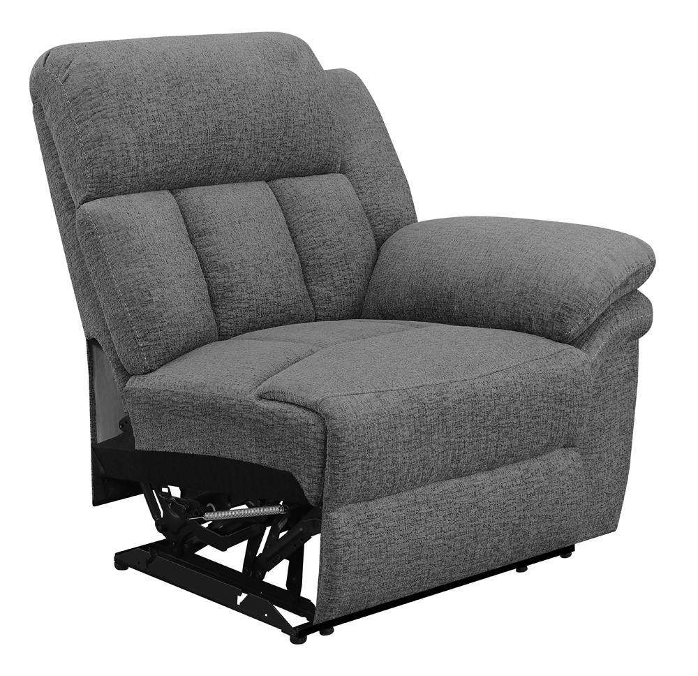 Bahrain Modular Sectional RAF Recliner Charcoal from Coaster - Luna Furniture