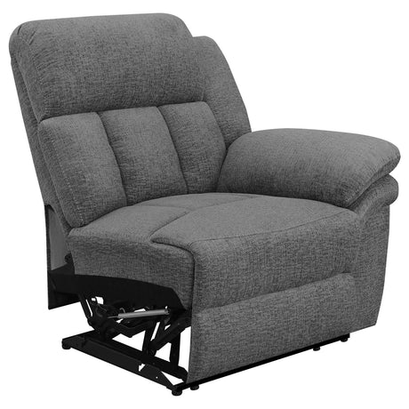 Bahrain Charcoal Motion Loveseat with Console from Coaster - Luna Furniture