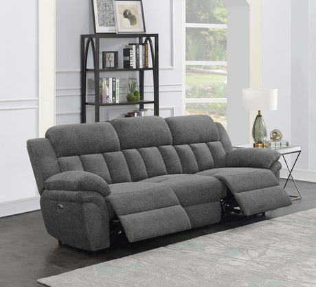 Bahrain Charcoal Power Sofa from Coaster - Luna Furniture