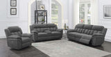 Bahrain Charcoal Power Sofa from Coaster - Luna Furniture