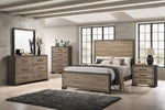 Baker 5-piece Eastern King Bedroom Set Brown and Light Taupe - 224461KE-S5 - Luna Furniture
