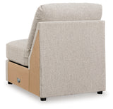 Ballyton Sand Armless Chair from Ashley - Luna Furniture