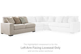 Ballyton Sand Left-Arm Facing Loveseat from Ashley - Luna Furniture