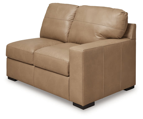 Bandon Toffee Right-Arm Facing Loveseat from Ashley - Luna Furniture