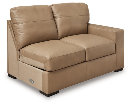 Bandon Toffee Right-Arm Facing Loveseat from Ashley - Luna Furniture