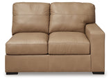 Bandon Toffee Right-Arm Facing Loveseat from Ashley - Luna Furniture