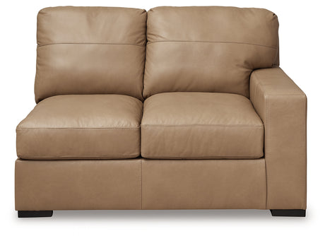 Bandon Toffee Right-Arm Facing Loveseat from Ashley - Luna Furniture