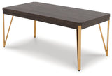 BANDYN Brown/Champagne Table, Set of 3 - T404-13 - Luna Furniture