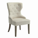 Baney Tufted Upholstered Dining Chair Beige - 104507 - Luna Furniture