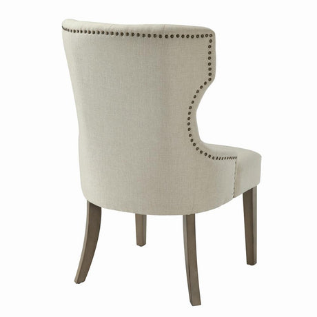 Baney Beige Tufted Upholstered Dining Chair from Coaster - Luna Furniture