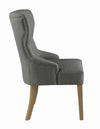 Baney Tufted Upholstered Dining Chair Grey - 104537 - Luna Furniture