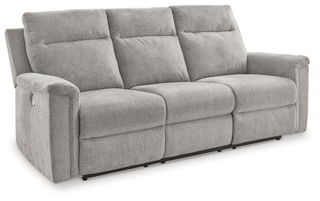 Barnsana Ash Power Reclining Sofa from Ashley - Luna Furniture