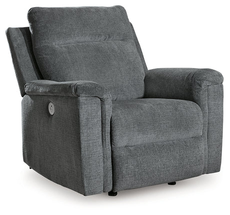 Barnsana Gravel Power Recliner from Ashley - Luna Furniture