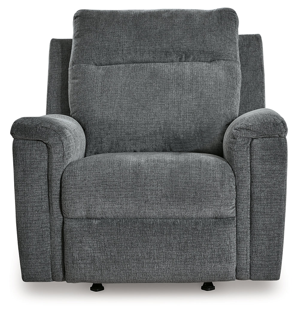 Barnsana Gravel Power Recliner from Ashley - Luna Furniture
