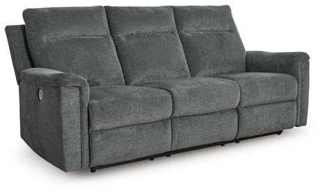 Barnsana Gravel Power Reclining Sofa from Ashley - Luna Furniture