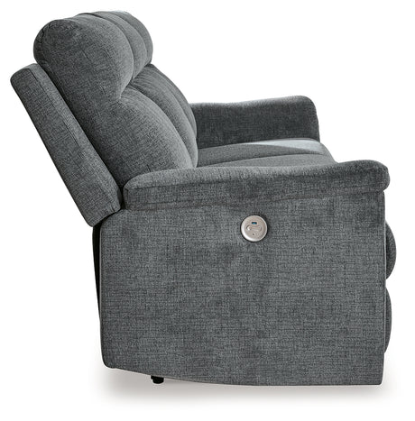 Barnsana Gravel Power Reclining Sofa from Ashley - Luna Furniture