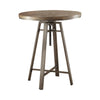 Bartlett Adjustable Swivel Bar Table Brushed Nutmeg - 101811 - Luna Furniture