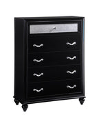 Barzini 5-drawer Rectangular Chest Black - 200895 - Luna Furniture