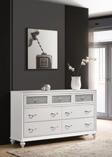 Barzini White 7-Drawer Dresser from Coaster - Luna Furniture
