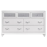 Barzini White 7-Drawer Dresser from Coaster - Luna Furniture
