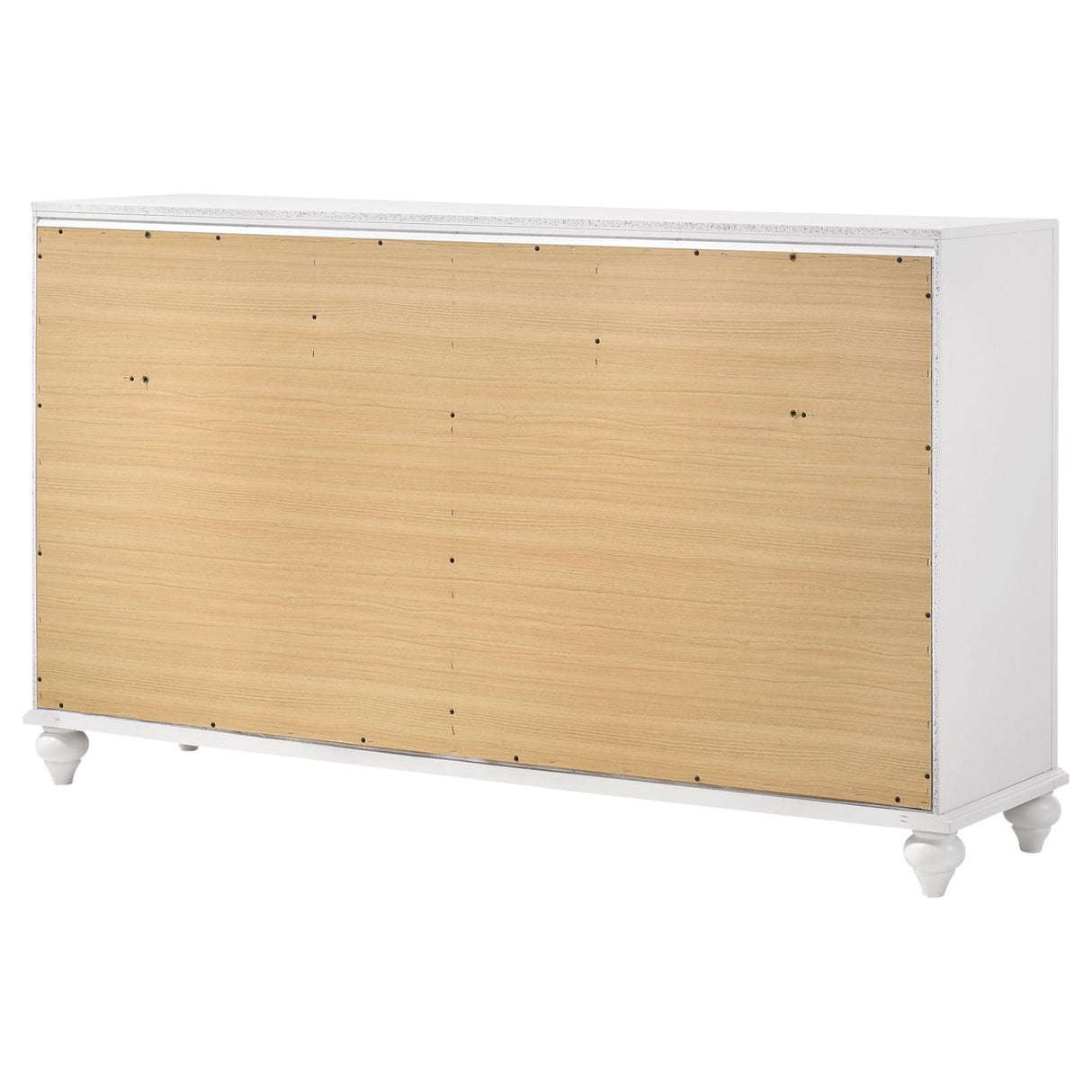 Barzini White 7-Drawer Dresser from Coaster - Luna Furniture