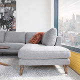 Batres Grey RAF Chaise Sectional from Ashcroft Furniture - Luna Furniture