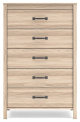 Battelle Tan Chest of Drawers from Ashley - Luna Furniture