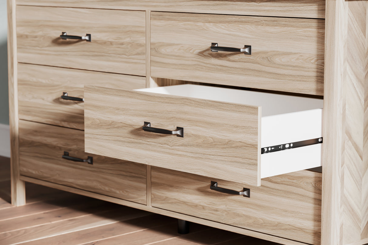 Battelle Tan Dresser from Ashley - Luna Furniture