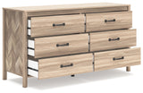 Battelle Tan Dresser from Ashley - Luna Furniture