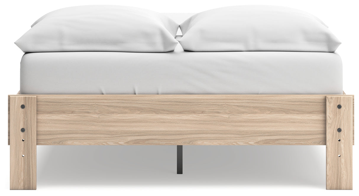 Battelle Tan Full Platform Bed - EB3929-112 - Luna Furniture