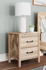 Battelle Tan Nightstand from Ashley - Luna Furniture