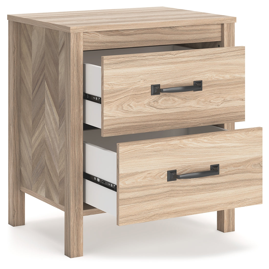 Battelle Tan Nightstand from Ashley - Luna Furniture