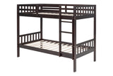 BB10 Twin/Twin Bunk Bed Espresso from Happy Homes - Luna Furniture