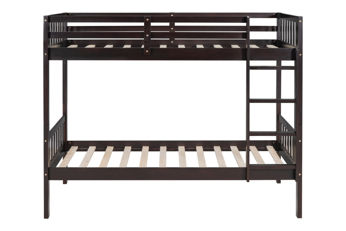 BB10 Twin/Twin Bunk Bed Espresso from Happy Homes - Luna Furniture