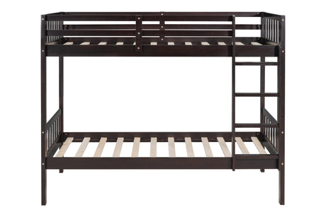 BB10 Espresso Twin/Twin Bunk Bed from Happy Homes - Luna Furniture
