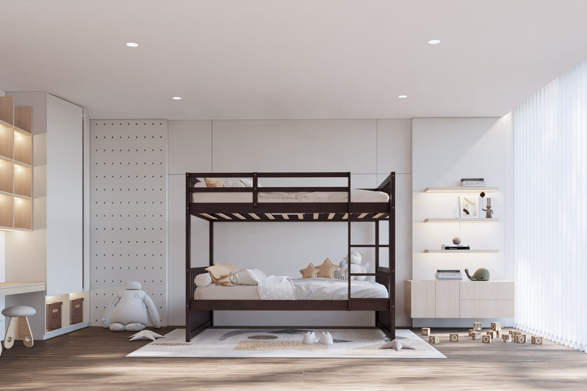 BB10 Twin/Twin Bunk Bed Espresso from Happy Homes - Luna Furniture