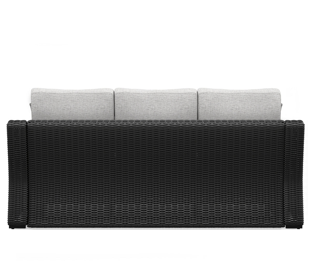 Beachcroft Black/Light Gray Outdoor Sofa with Cushion from Ashley - Luna Furniture