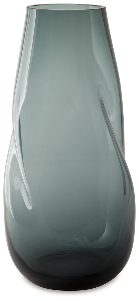 Beamund Teal Blue Vase from Ashley - Luna Furniture