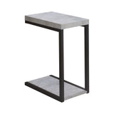 Beck Cement and Black Accent Table from Coaster - Luna Furniture
