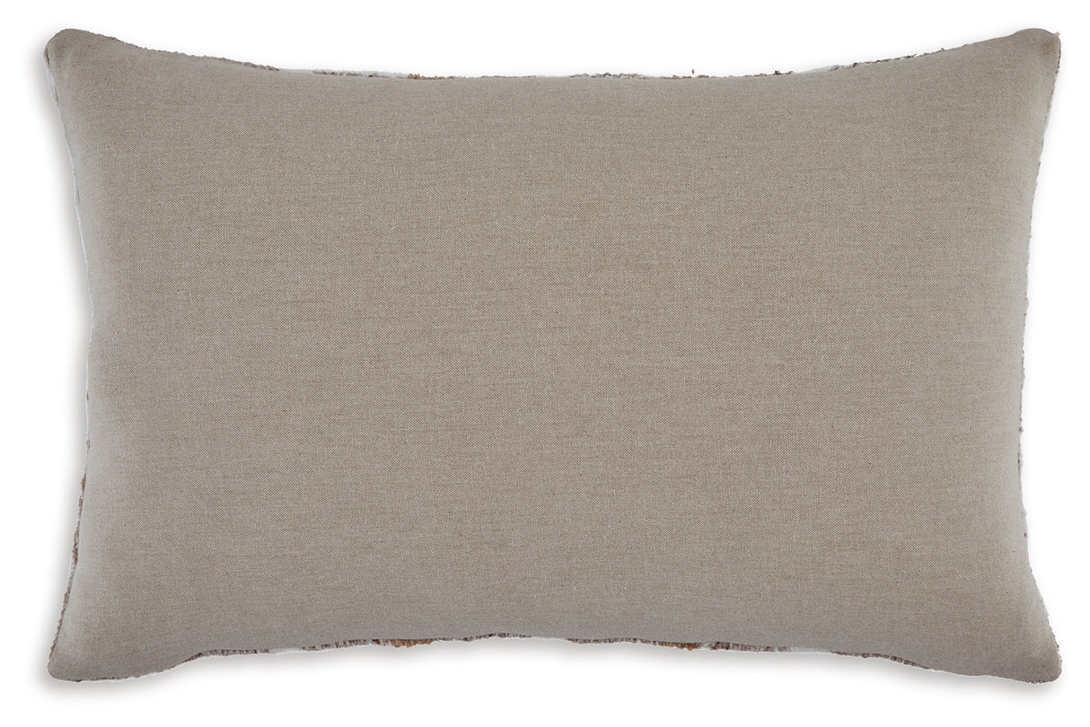 Benish Tan/Brown/White Pillow - A1001047P - Luna Furniture