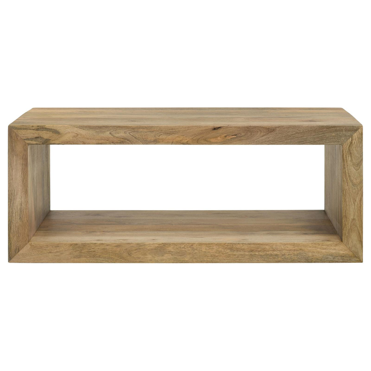 Benton Rectangular Solid Wood Coffee Table Natural - 704838 - Luna Furniture