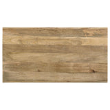 Benton Rectangular Solid Wood Coffee Table Natural - 704838 - Luna Furniture