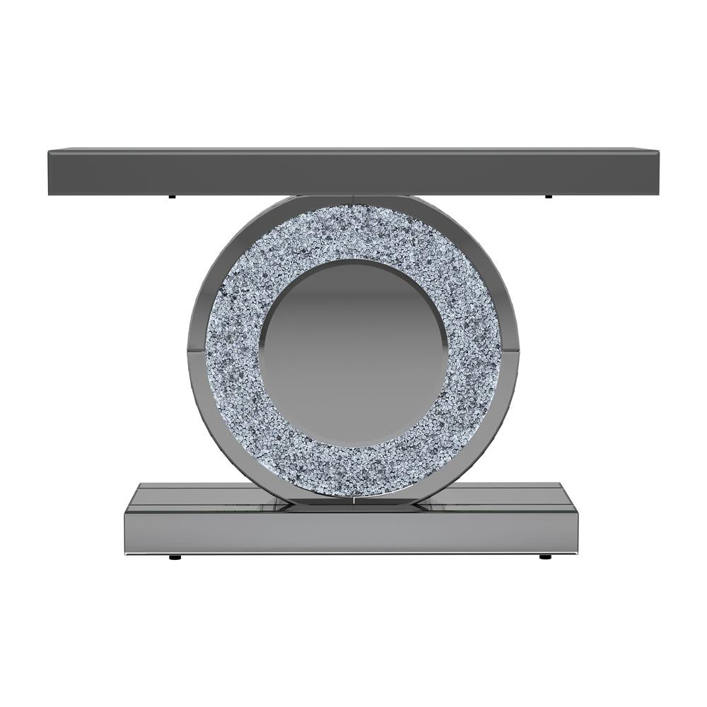 Bergenia Rectangular Console Table Silver - 951745 - Luna Furniture