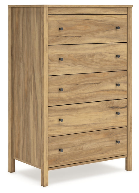 Bermacy Light Brown Chest of Drawers from Ashley - Luna Furniture